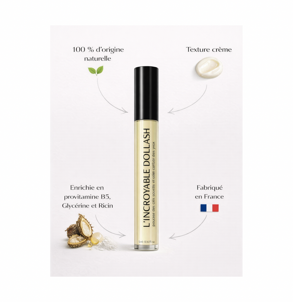 L'INCROYABLE DOLLASH - Crème pousse cils, sourcils et soin contour des yeux 10g