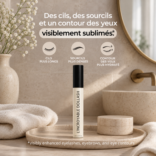 L'INCROYABLE DOLLASH - Crème pousse cils, sourcils et soin contour des yeux 10g