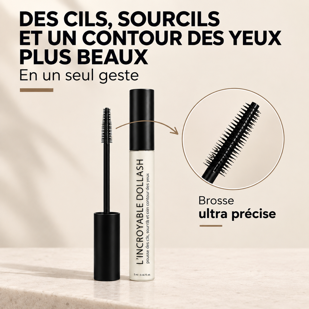 L'INCROYABLE DOLLASH - Crème pousse cils, sourcils et soin contour des yeux