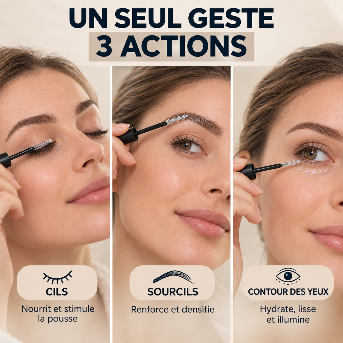 L'INCROYABLE DOLLASH - Crème pousse cils, sourcils et soin contour des yeux 10g